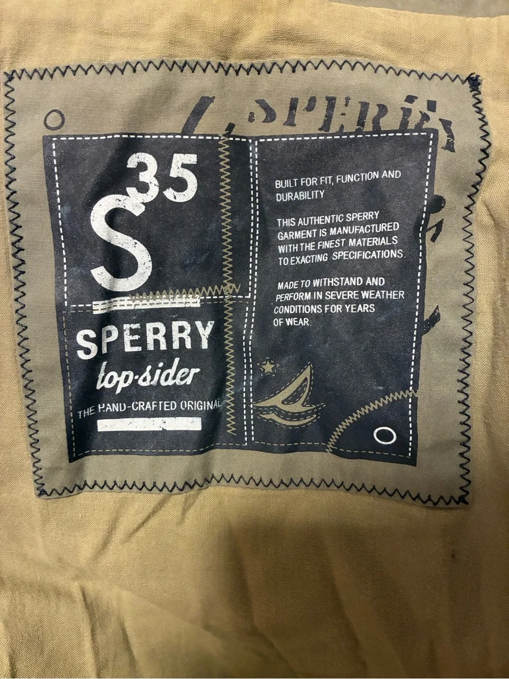 Sperry Olive Green Military Field Jacket